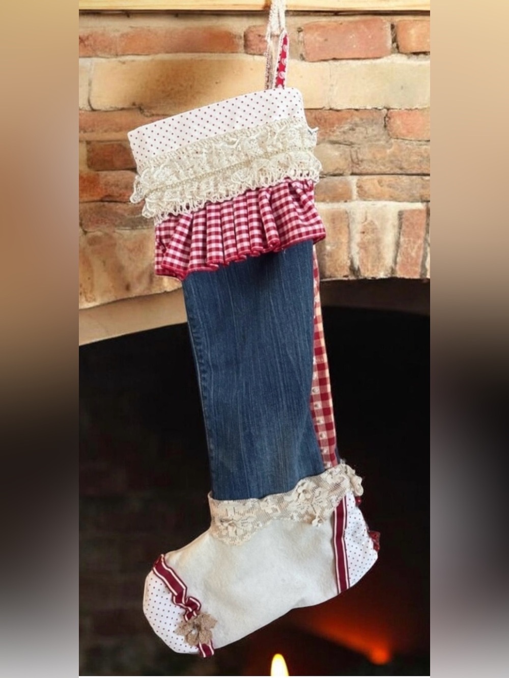 Handmade Christmas Stocking NEW